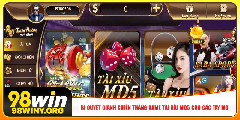 Bí quyết giành chiến thắng game tài xỉu MD5 cho các tay mơ